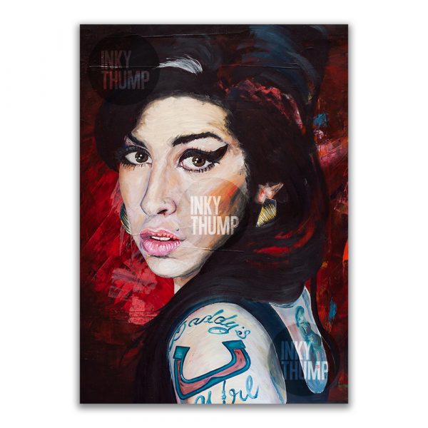 Amy Winehouse wall art giclee framed giclee print