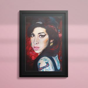 Amy Winehouse wall art framed print painting