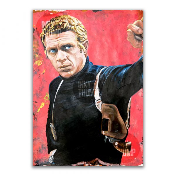 Steve McQueen Movie Poster Bullitt wall art print