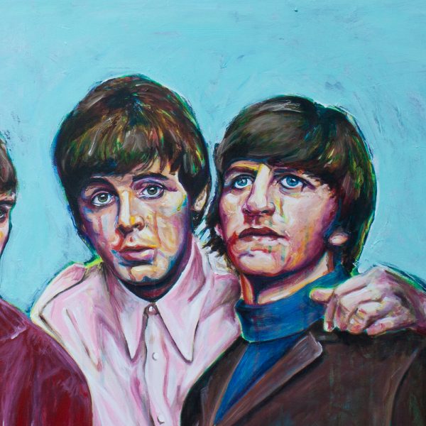 The Beatles portrait wall art painting Paul McCartney Ringo Starr canvas
