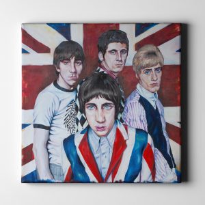 The Who Union Jack band portrait wall art painting canvas