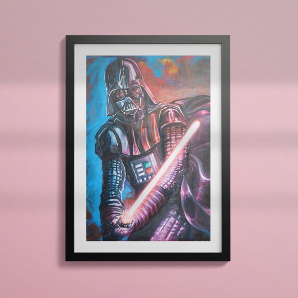 Darth Vader Star Wars movie wall art giclee framed print