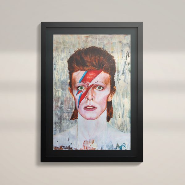David Bowie Aladdin Sane wall art print painting poster