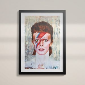 David Bowie Aladdin Sane wall art print painting