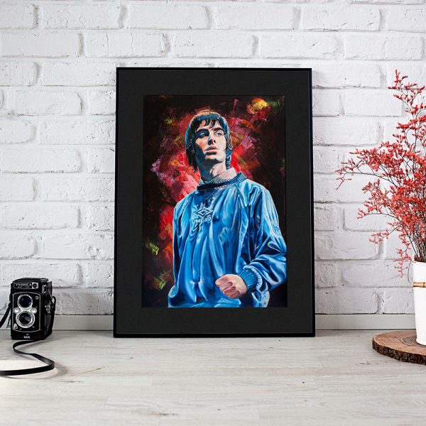 Liam Gallagher Oasis Maine Road wall art print painting giclee poster