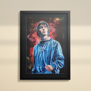 Liam Gallagher Oasis Maine Road wall art print painting
