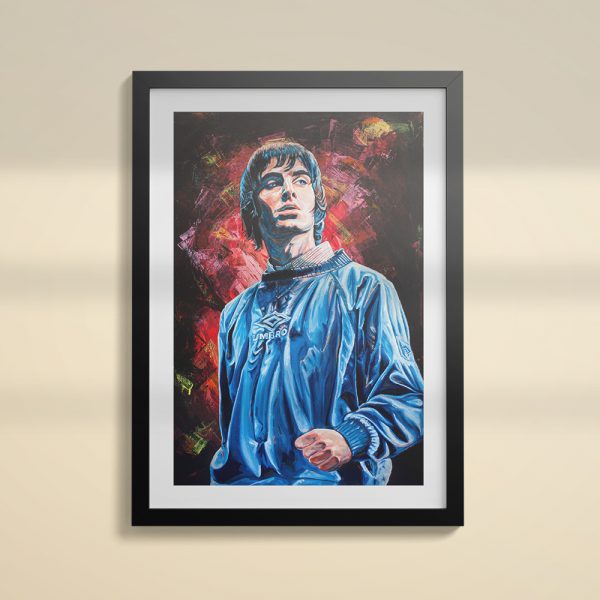 Liam Gallagher Oasis Maine Road wall art print painting giclee