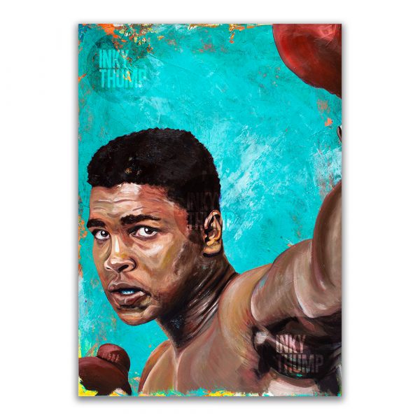 Muhammad Ali painting print wall art poster boxing