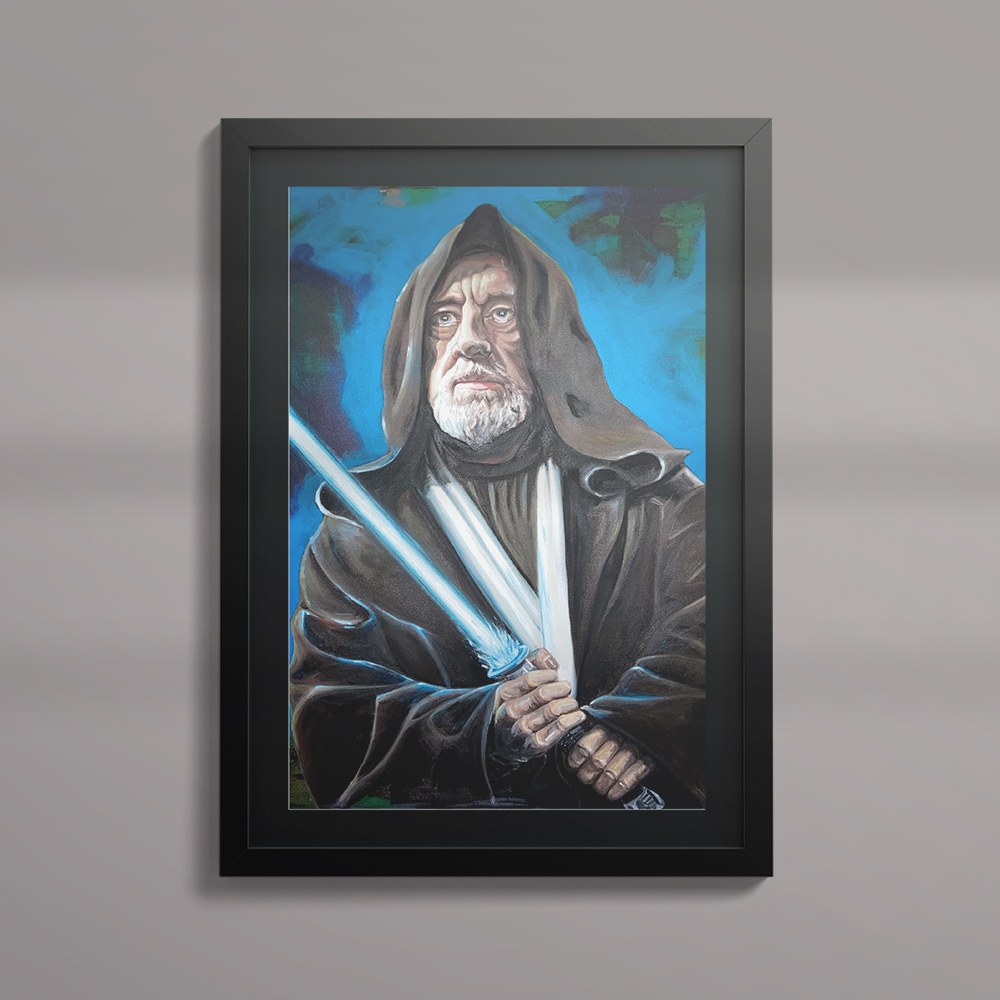 Ob-wan Vs Darth Vader Art Prnt: Star Wars Epc Duel Gclée Poster - Etsy