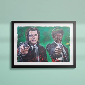 Pulp Fiction poster wall art print giclee framed