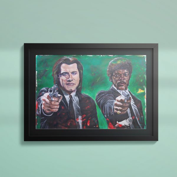 Pulp Fiction wall art print painting framed
