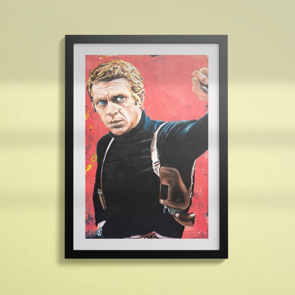 Steve McQueen Film Poster Bullitt wall art framed print