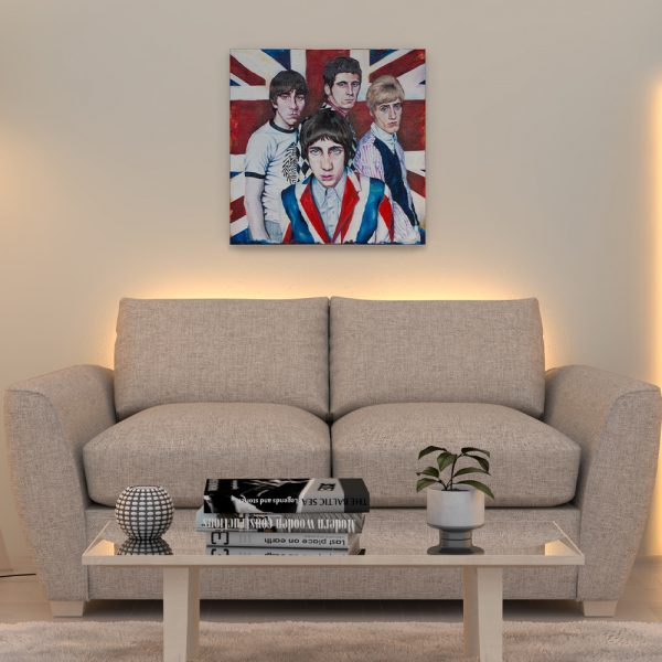 The Who Union Jack portrait wall art painting canvas