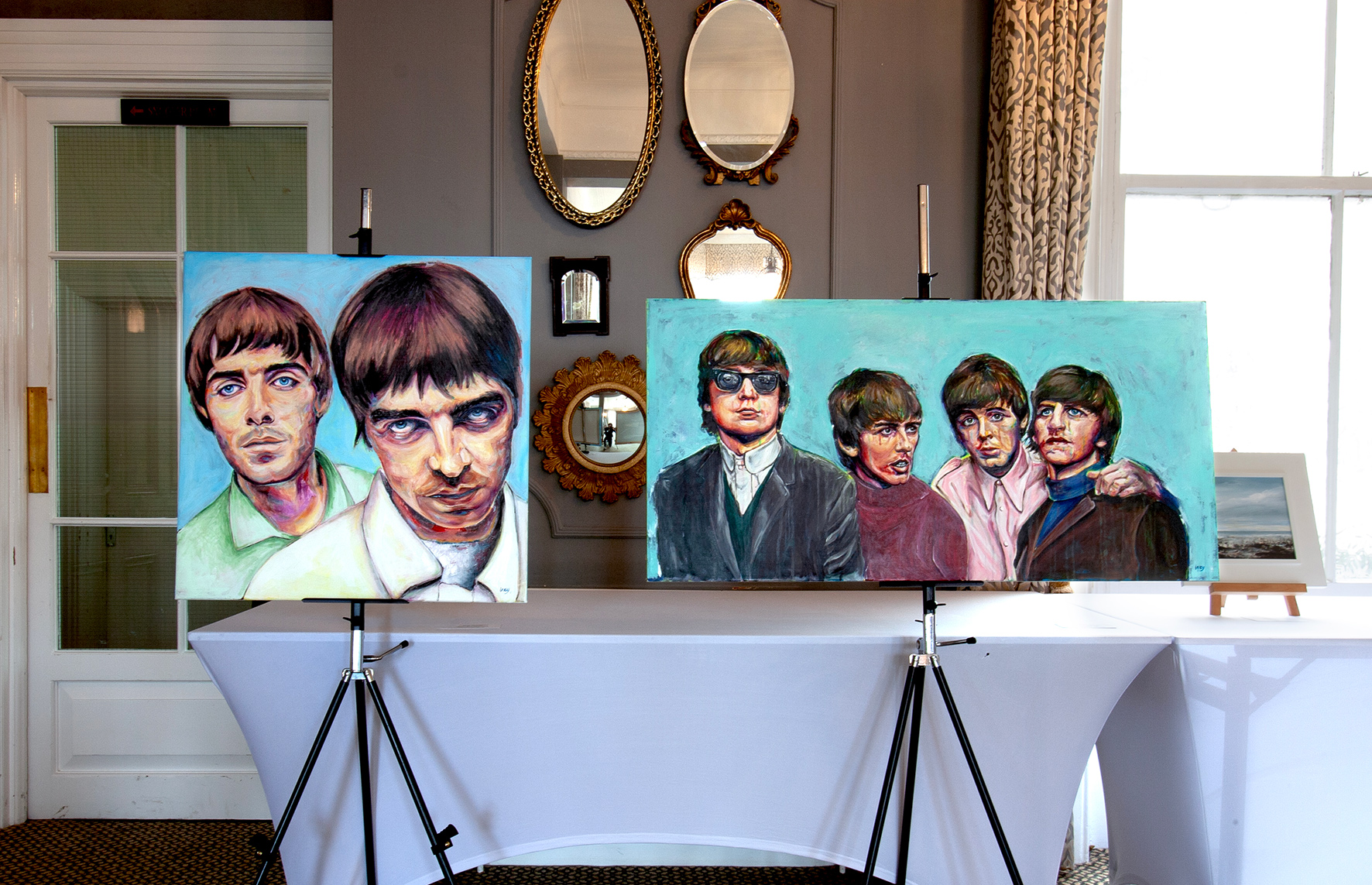 Oasis The Beatles art music artist eastbourne sussex exhibition